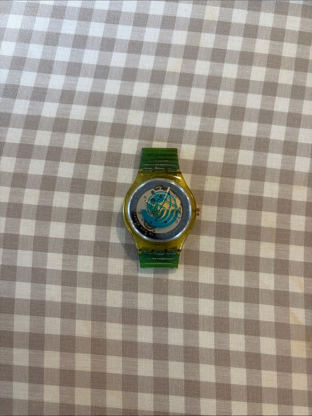 Swatch 1992 Earth summit Green Transparent Watch without stripes